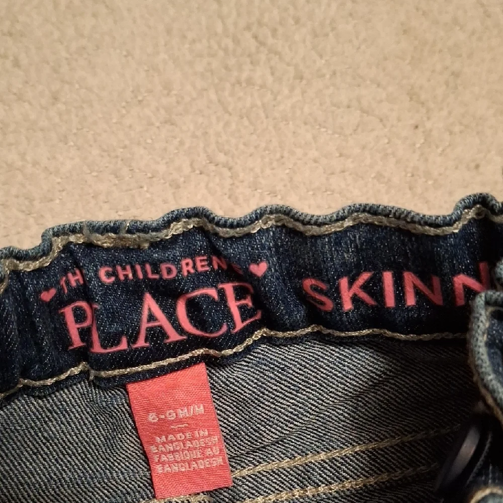 The Children's Place Blue Straight Cut Jeans with Adjustable Waist